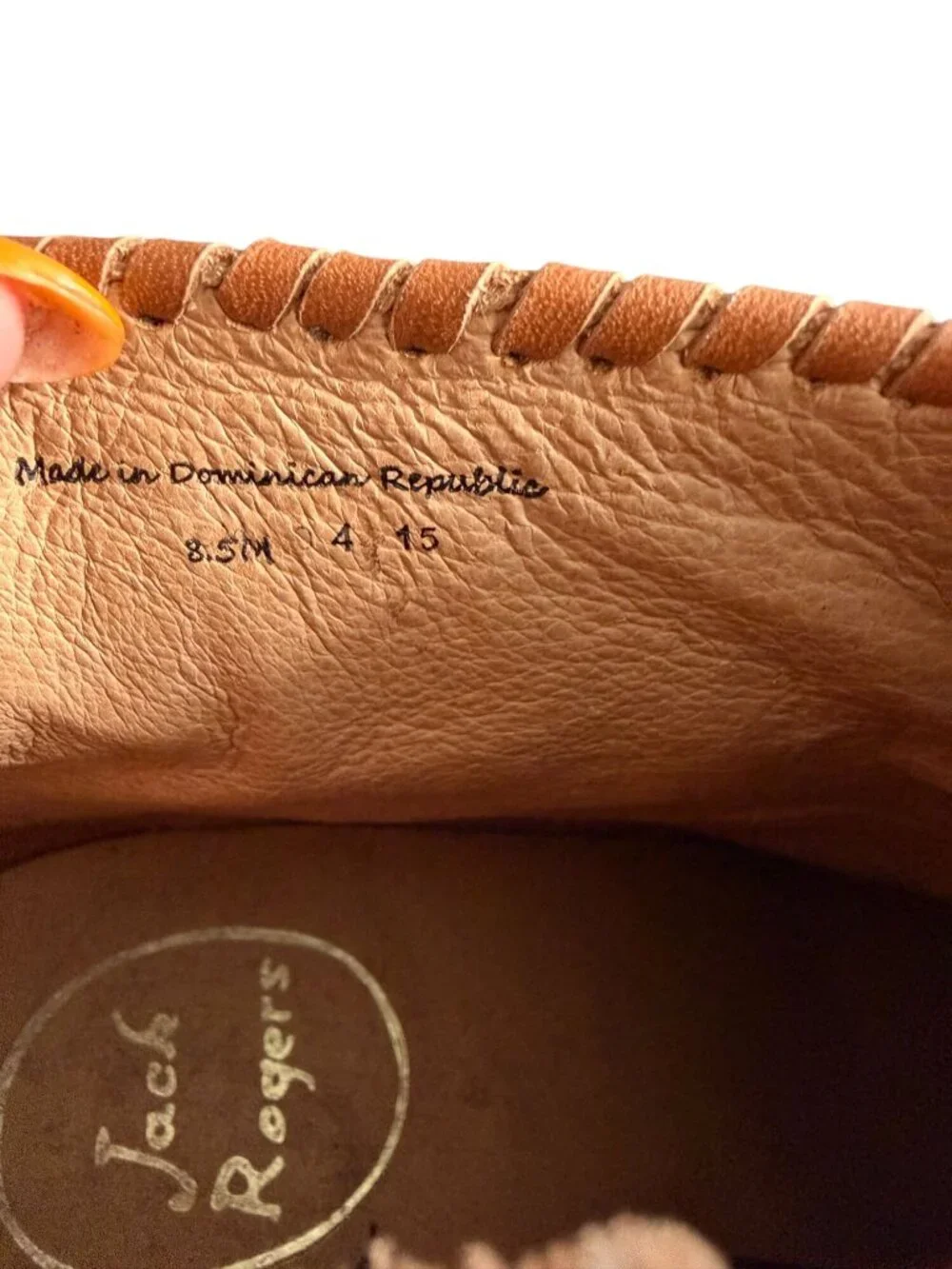 JACK ROGERS Tan Leather Ankle Boots Size 8.5